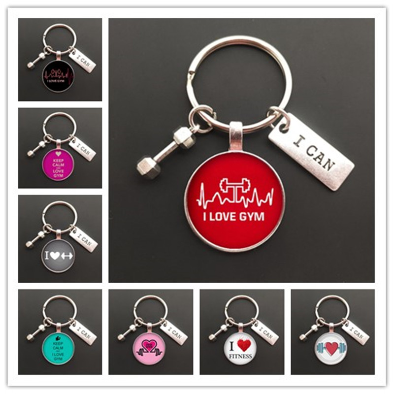 Health Wellness Gifts - New Force Sports Dumbbell Keychain Charm