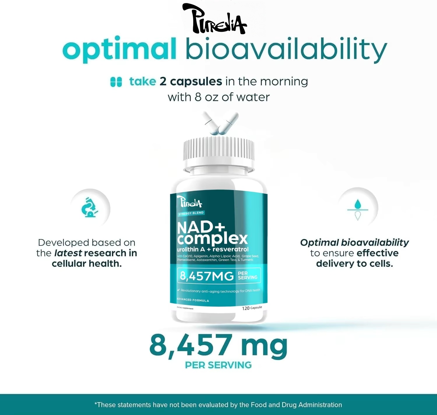 NAD Plus Supplement - Natural  - Health Wellness Day review and price